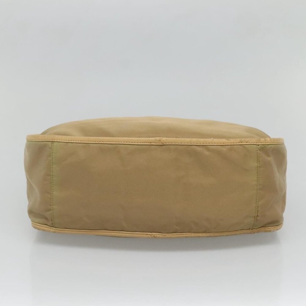 Authentic PRADA Shoulder Bag Nylon Leather Brown Silver - Picture 12 of 16